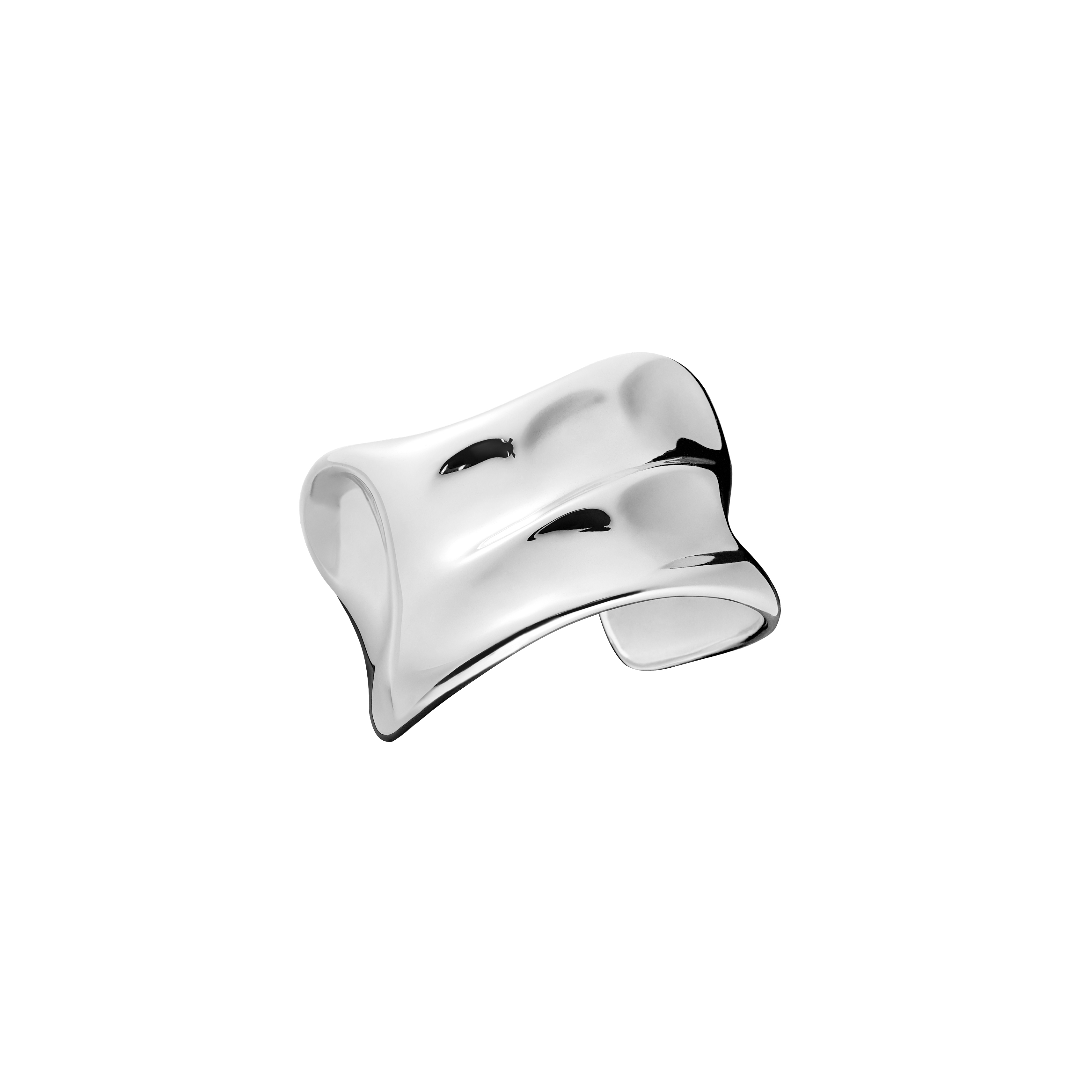 Silver Will Fingerprint Bracelet - Sculptural Silver Bracelet Athens | Minas