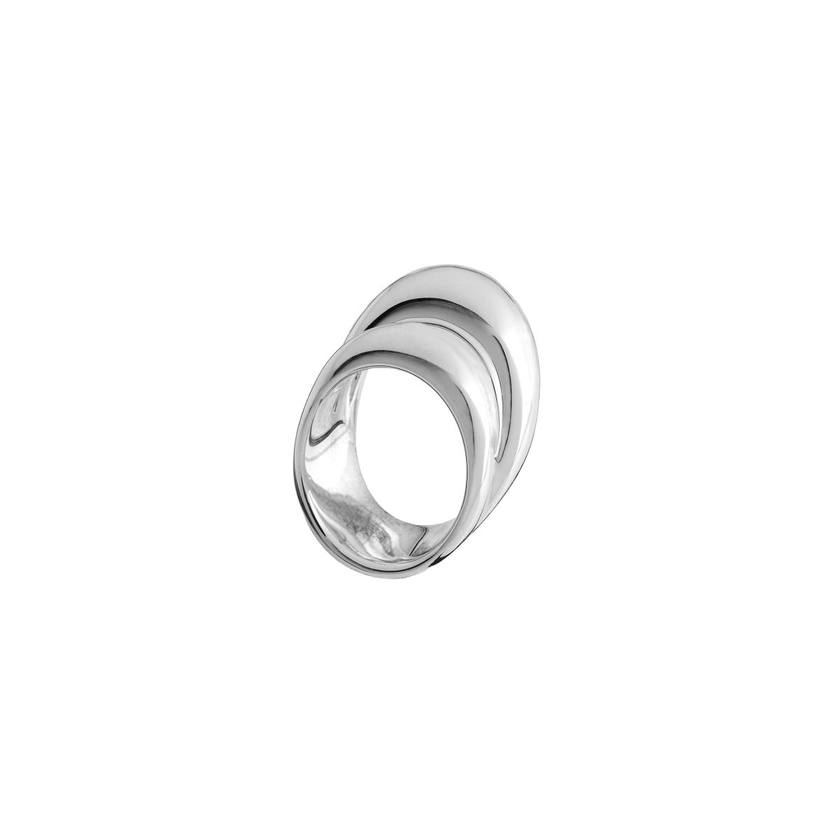 Minas Rings The Double Ring - Two-Finger Silver Ring Athens | Minas