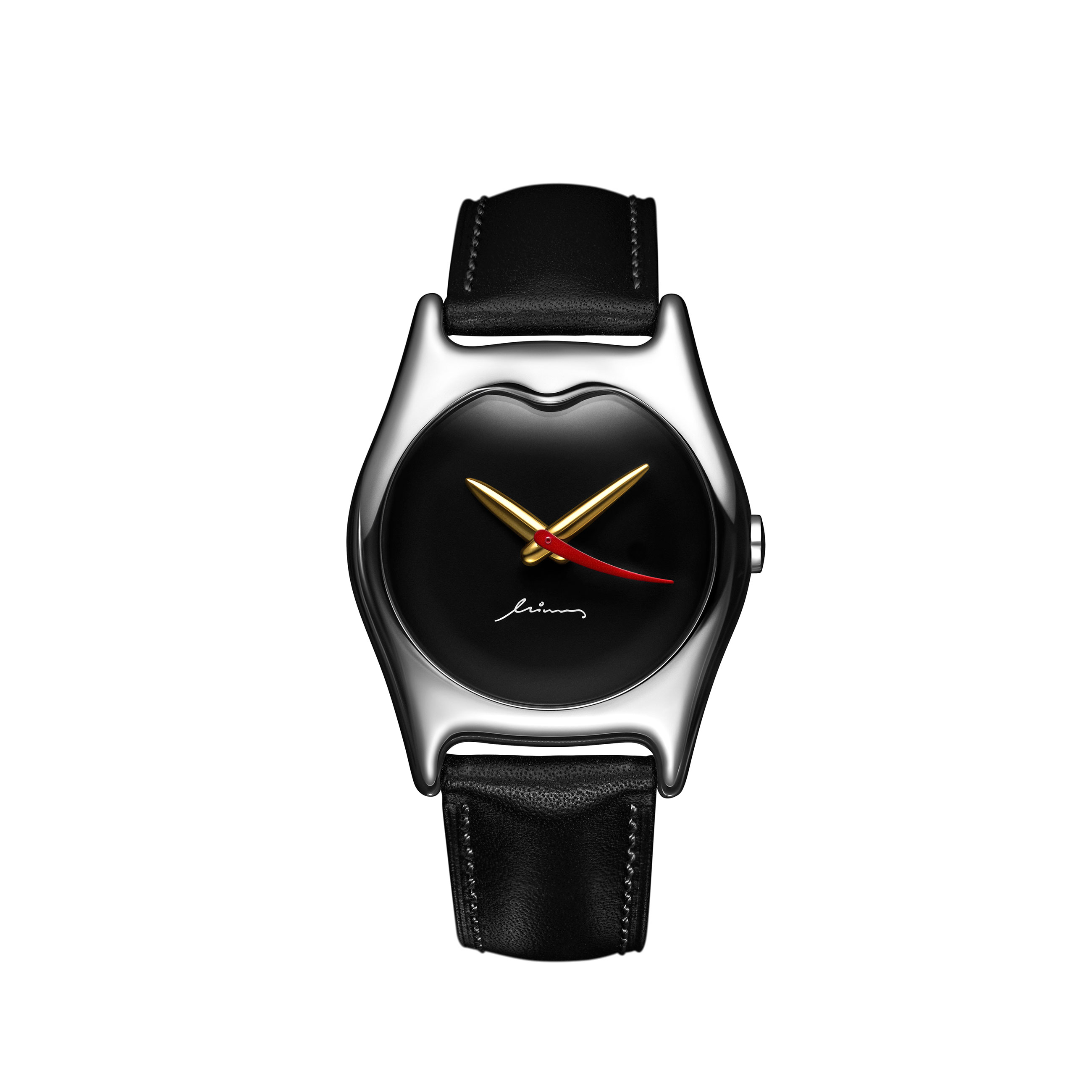minas watch silver black